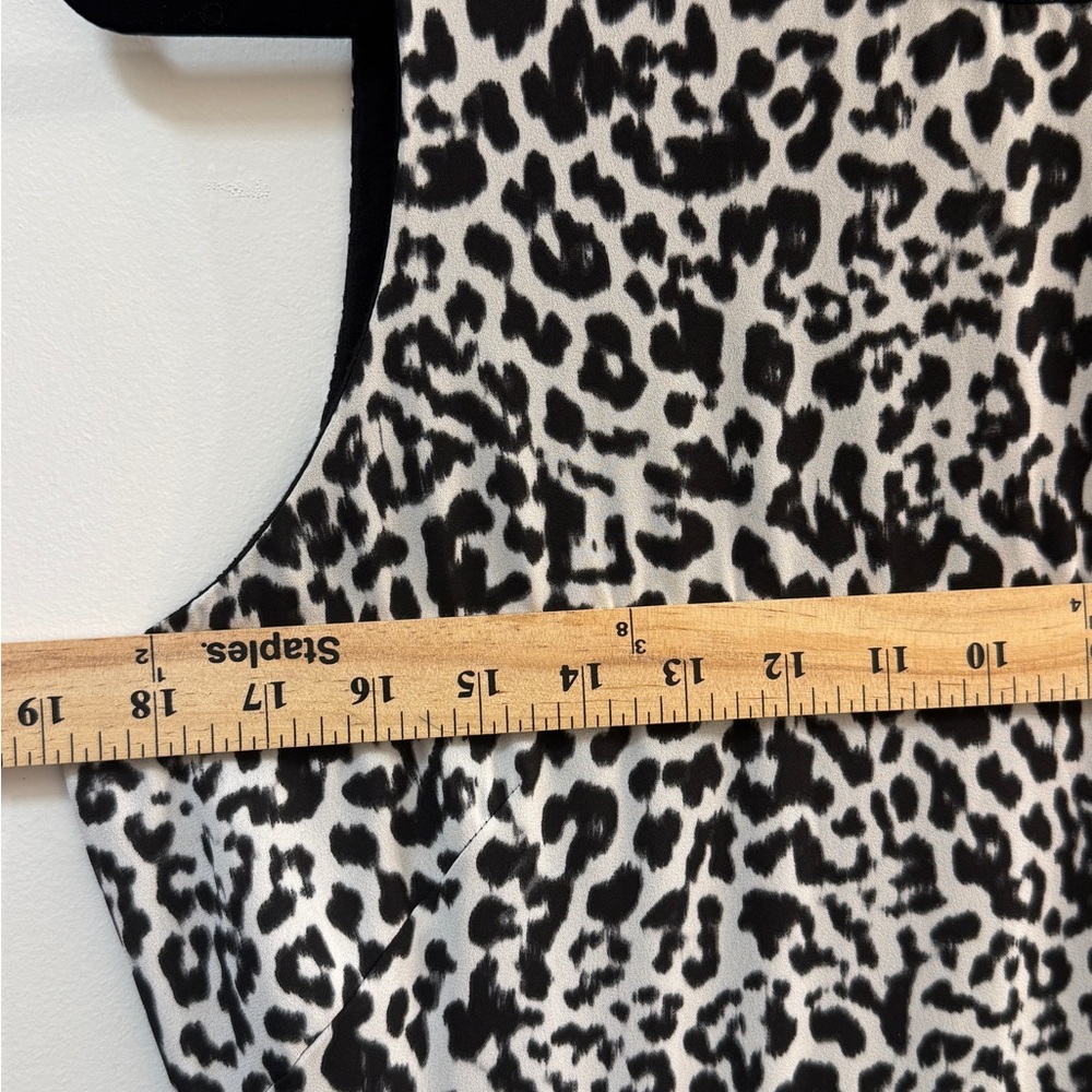 White House Black Market Leopard High-Low Dress 8 - Picture 8 of 13